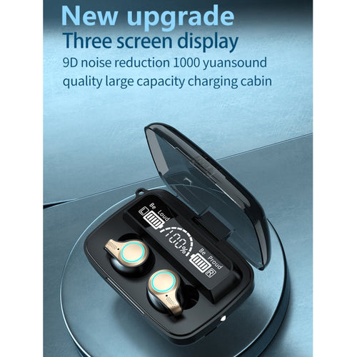M18 Bluetooth 5.1 Wireless Earbuds with LED Charging Case